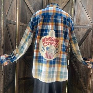 Up cycled Flannel/graphic tee